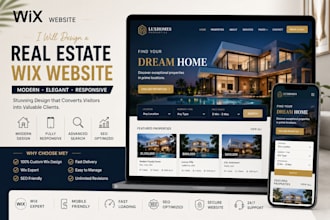 build wix property development website, wix with SEO and idx