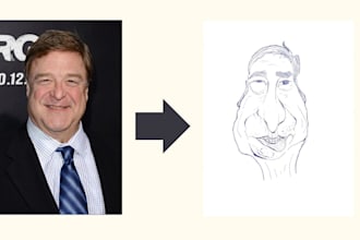 draw a funny caricature of you
