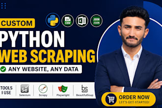 do python web scraping, data scraping, web scraping, and data mining