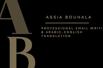 write professional emails and translate arabic english