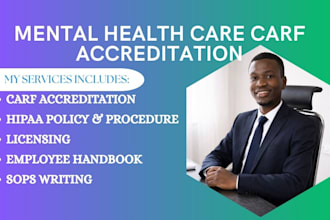 provide mental health carf accreditation, mental health policies and licensing