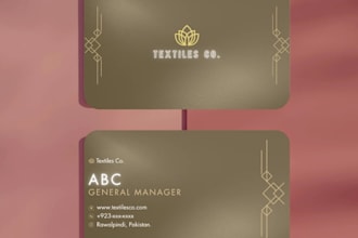 design a professional business card