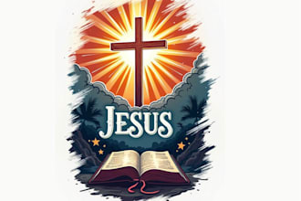do christian t shirt design and church logo with typography graphic merch design