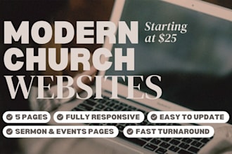 create a custom church website that ranks on google