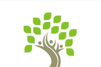 design elegant and powerful trees logo with custom concept
