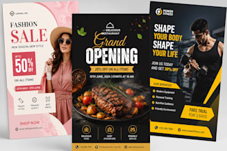 design professional flyer, poster and business advertisement