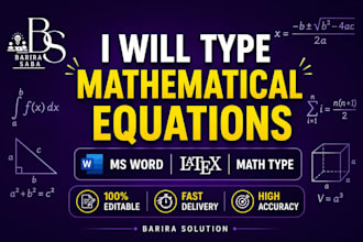 type and format mathematical equations in microsoft word