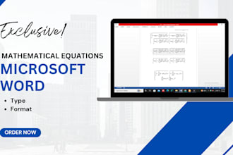 type and format mathematical equations in ms word