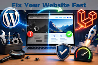 fix, debug or optimize your wordpress or laravel website