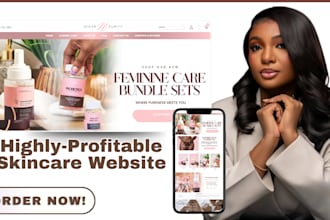 design skincare shopify store beauty website skincare website shopify store