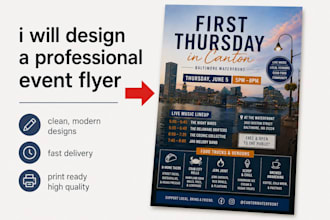design a professional event flyer