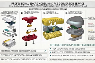 design a custom pcb enclosure electronic housing and 3d cad case for 3d printing