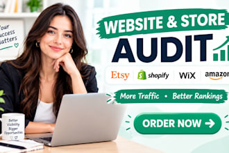 audit etsy shopify wix amazon website SEO traffic marketing promotion analysis
