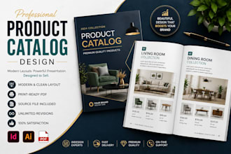 design professional product catalog, brochure interactive PDF, clickable PDF
