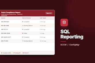 create custom sql reports and ssrs dashboards for configmgr