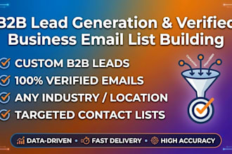 do b2b lead generation and email list building