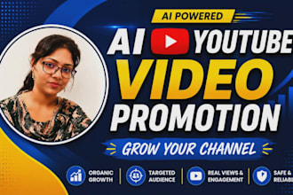 do organic ai youtube video promotion to grow your channel worldwide