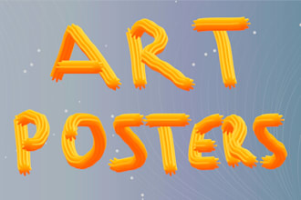design a custom poster, film poster or art print