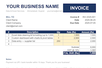 clean, format and organize your excel or CSV data