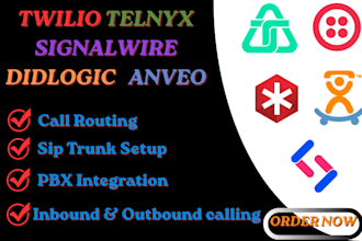 setup twilio telnyx signal wire anveo didlogic sip trunk and pbx