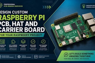 design custom raspberry pi pcb, hat and carrier board for your raspberry project