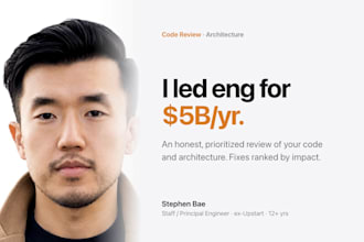 do an expert code review or architecture audit of your app
