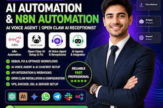 debug ai automation, n8n automation, ai voice agent open claw ai receptionist