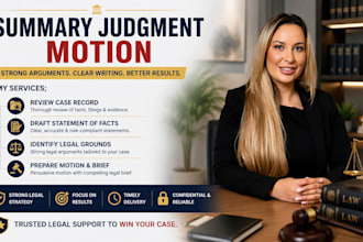draft a summary judgment motion for your case