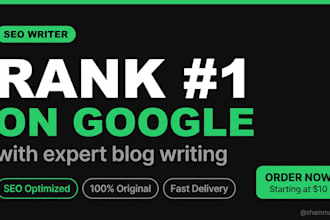 write SEO blog posts that rank on google