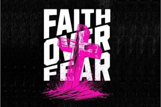 design christian tshirt, church logo and typography design