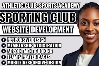 sporting club website, sports team athletic club website sports academic website