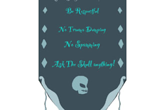 give you pre made gothic twitch panels
