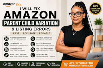 fix amazon parent child variation and listing error