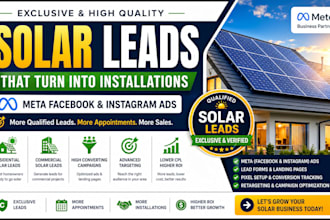 generate qualified solar leads with meta facebook ads