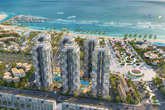 remodel landscape aerial rendering, cgi exterior design,master plan, city layout