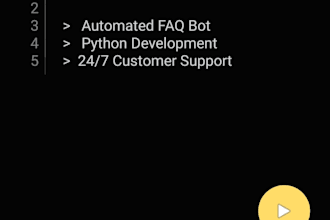build a custom telegram ,  whatsapp faq bot for your business
