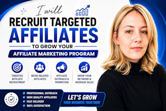 recruit targeted affiliates to grow your affiliate marketing program