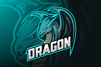 design awesome unique leviathan e sports mascot logo design service for company