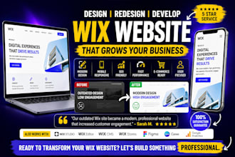 wix website redesign wix website design redesign build wix website development