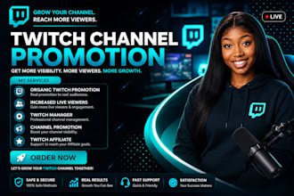grow your twitch presence with authentic audience promotion