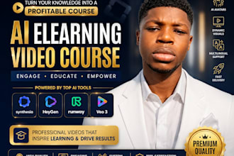 elearning course udemy video ai spokesperson synthesia heygen online course