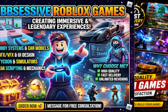 develop roblox ai, scripting, gui, vfx, ugc and weapon system