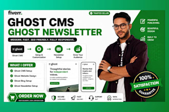 setup ghost newsletter ghost landing page SEO paid membership ghost cms