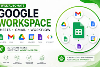 automate google sheets, gmail, and workspace tasks