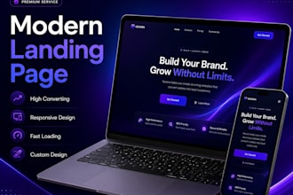 build a responsive landing page