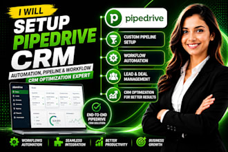 set up pipedrive CRM automation, pipeline and workflow, CRM optimization expert