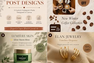 create professional instagram post designs for your brand