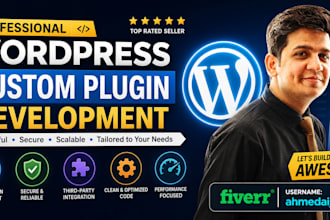 develop a custom wordpress plugin
