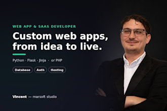 build a custom saas or web app in python or PHP
