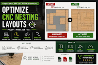 optimize cnc nesting to reduce material waste